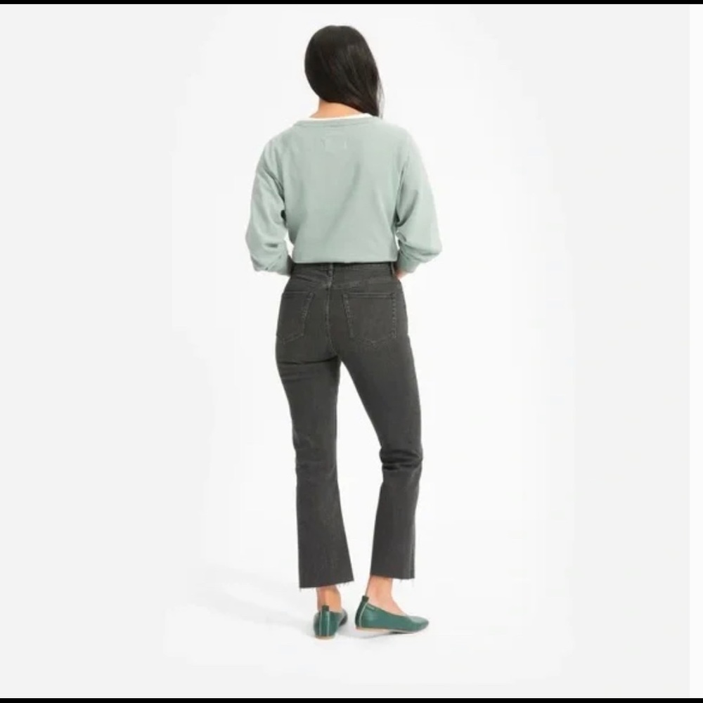 Everlane The Kick Crop Jean Washed Black 29 Regular